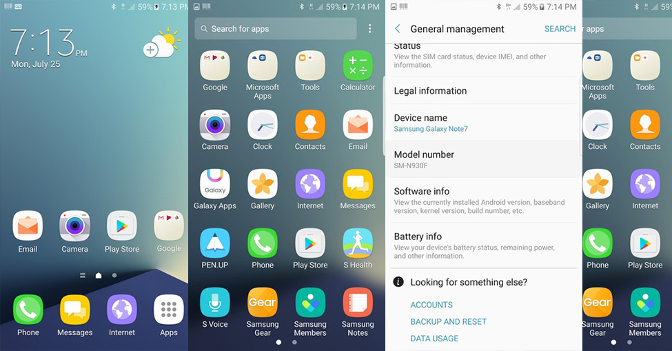Download First Galaxy Note 7 N930F N930FXXU1APG7 ROM : build.prop ...