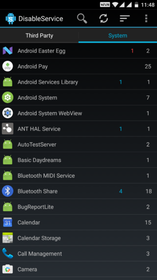 Disable serrvices OTA or system update services