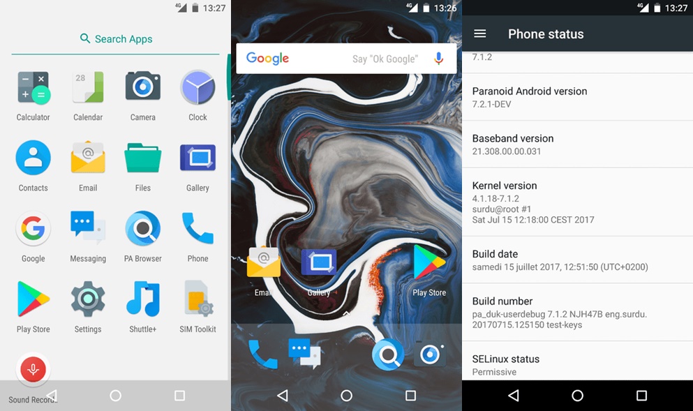 paranoid android gapps 6.0.1