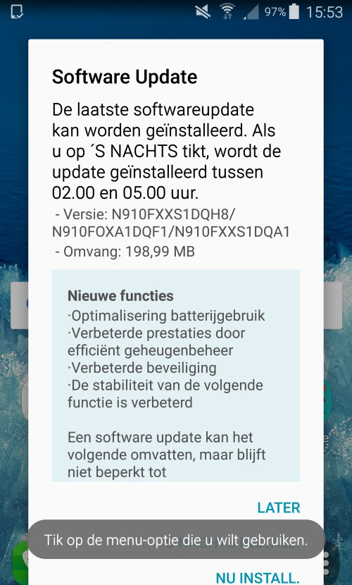 August 2017 security update for Galaxy Note 4