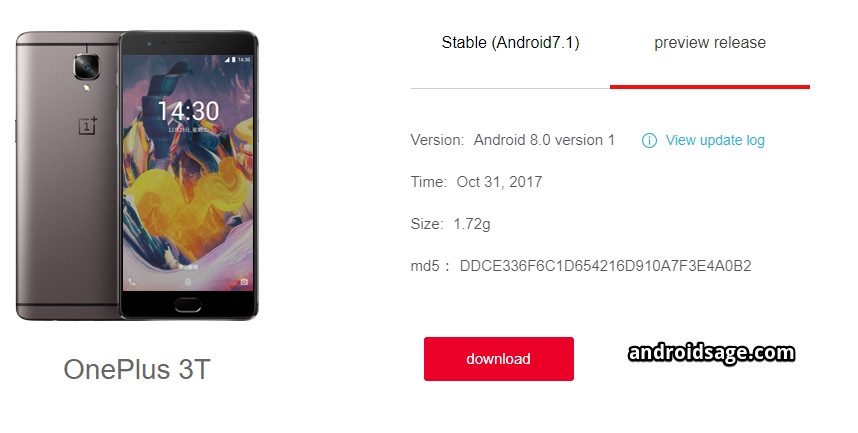 Hydrogen OS H2OS Android 8.0 Oreo Beta for OnePlus 3T