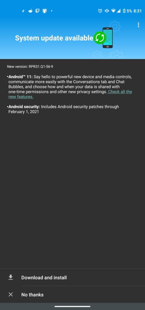 Android 11 for Moto G Stylus 2020-min