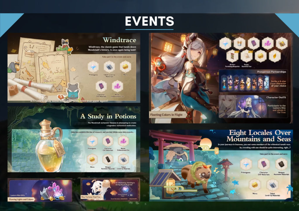 Genshin Impact 2.4 Stream Summary Events