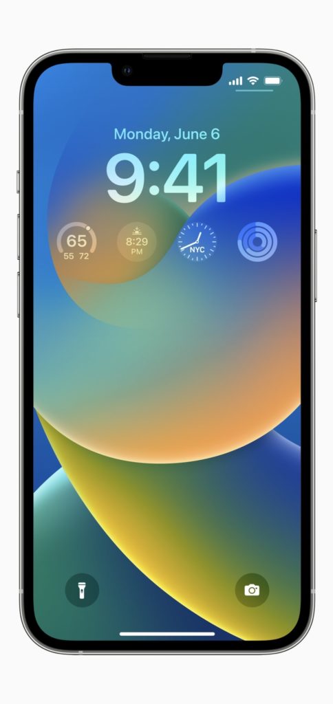 Download iOS 16 Wallpapers | Apple iOS 16, iPadOS 16, and macOS 13 Wallpapers 7 iOS 16 wallpaper applied on iPhone