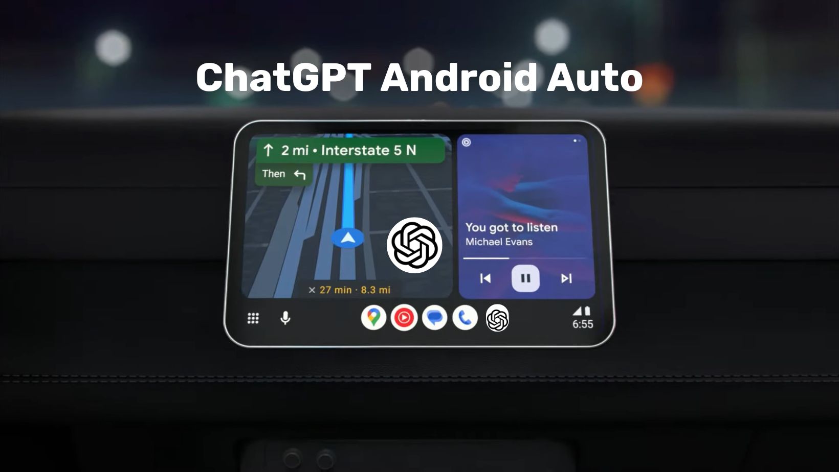 ChatGPT and Google Gemini Ai assistants for Cars and Android Auto