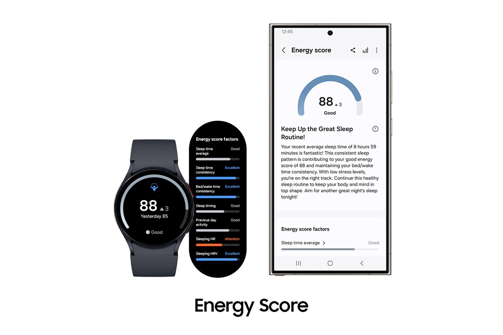 One UI 6 Watch Galaxy-AI Energy Score Motivational-Health