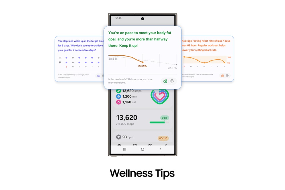 One UI 6 Watch Galaxy-AI Wellness Tips Motivational-Health