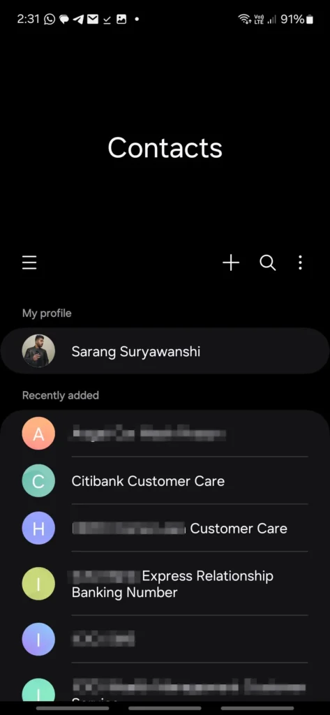 Install Samsung Contacts from One UI 7 with New UI & Profile Card and Sharing 8 Samsung Contacts from one ui 7