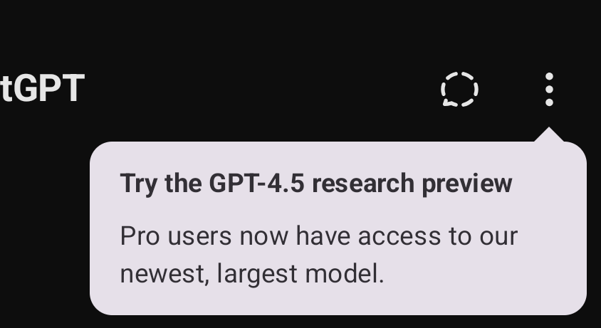 ChatGPT 4.5 is here