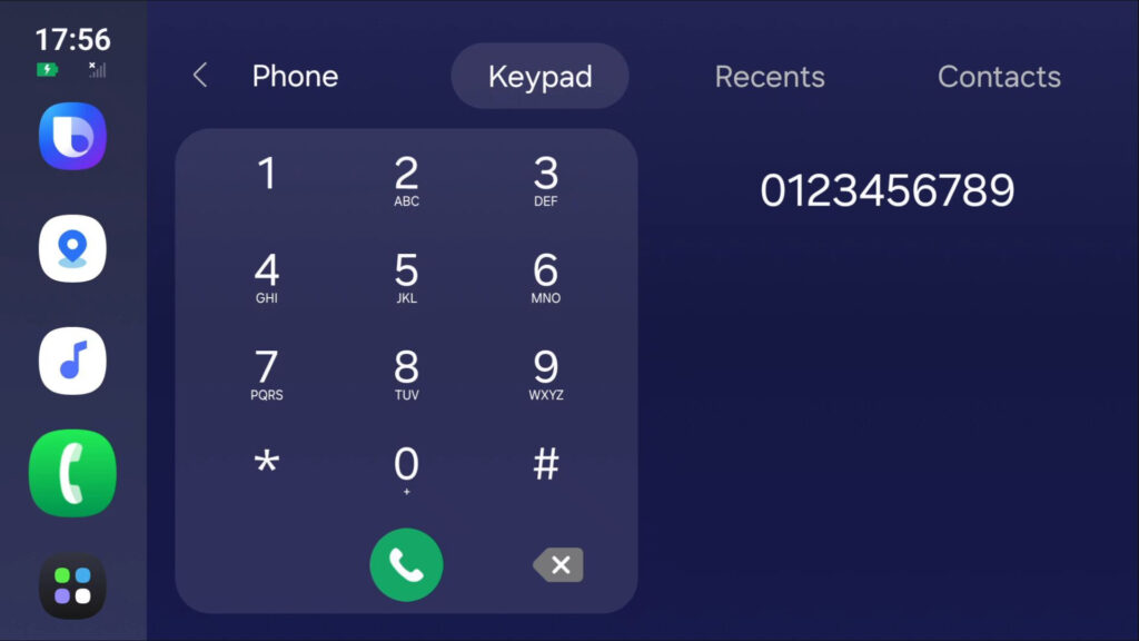 Samsung Auto + DeX: First Look at Android Auto Alternative for Cars on Galaxy Phones 19 Samsung Auto Dex Phone Dial