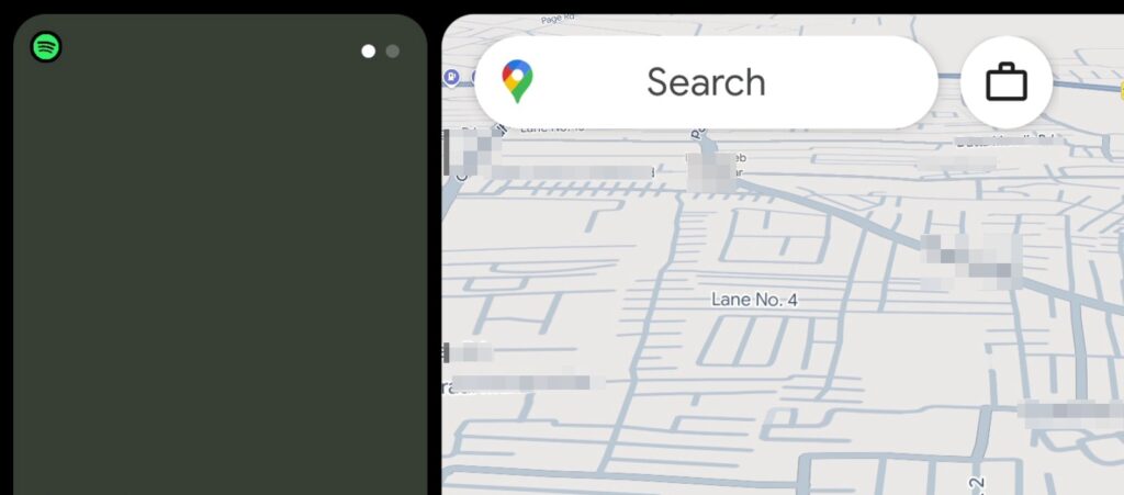 Android Auto 14.8: Redesigned Maps Search Bar & Digital Assistant Menu (Download) 8 Screenshot Google Maps Search Bar Home and Work Shortcut Icon