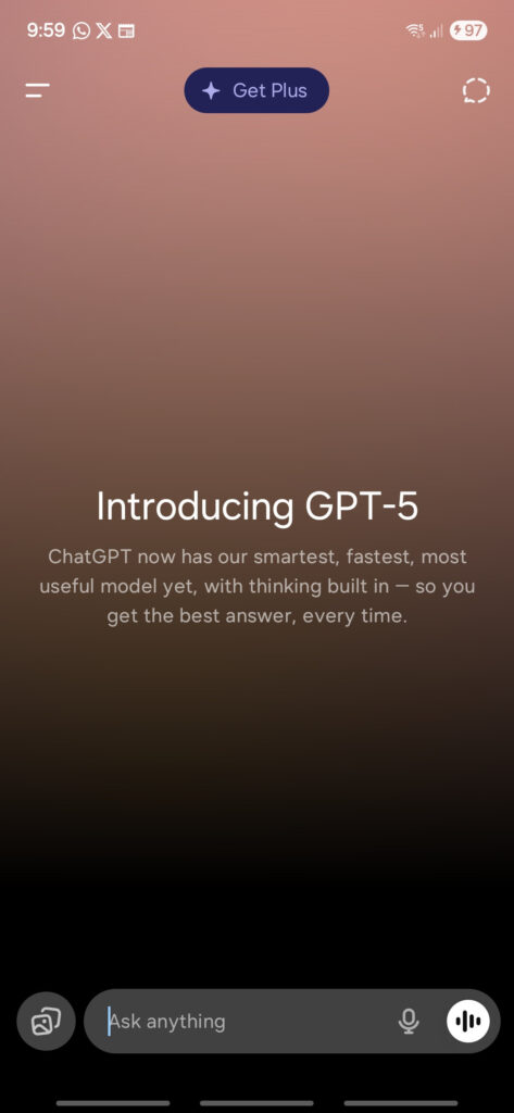 ChatGPT 5 for free tier