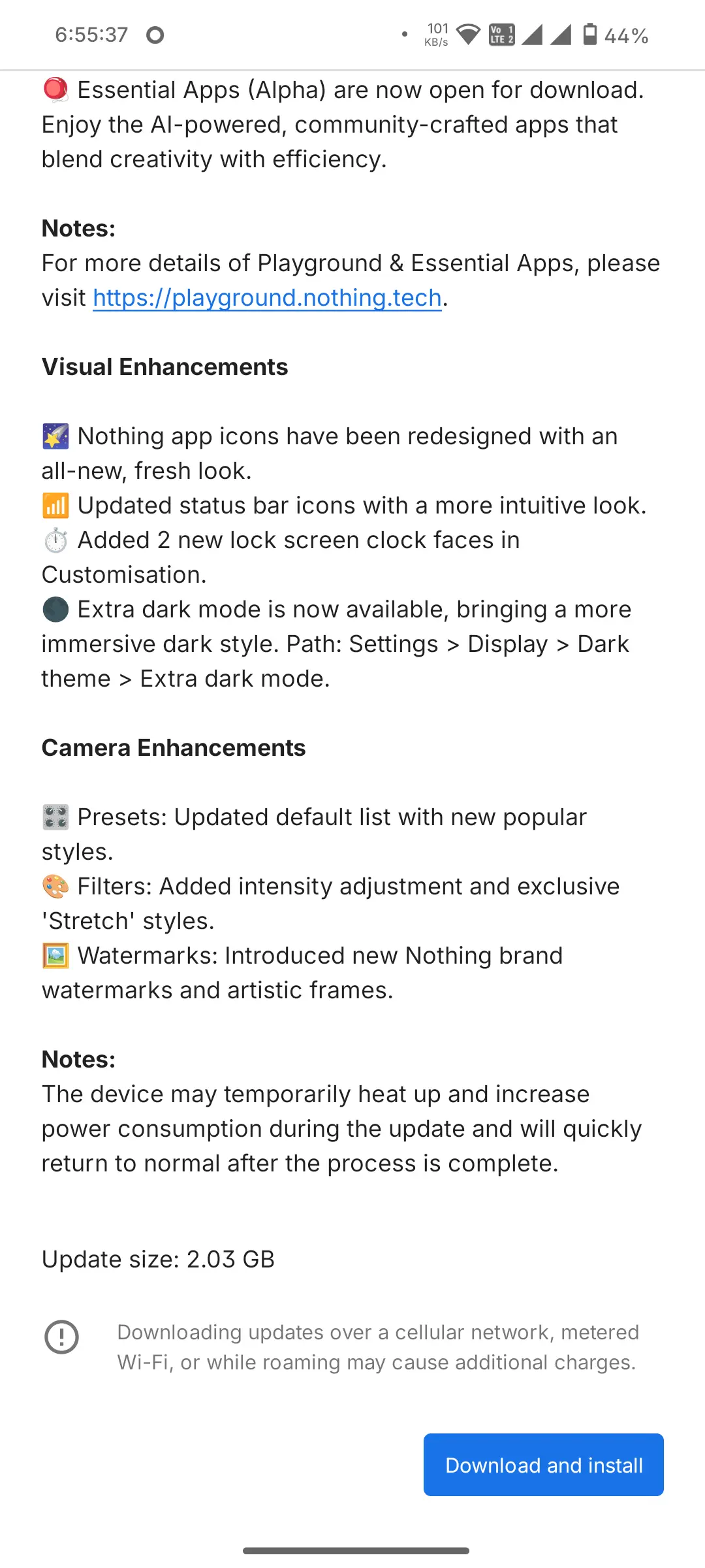 Nothing OS 4.0 OTA update for CMF Phone 1 2.03 GB (1)