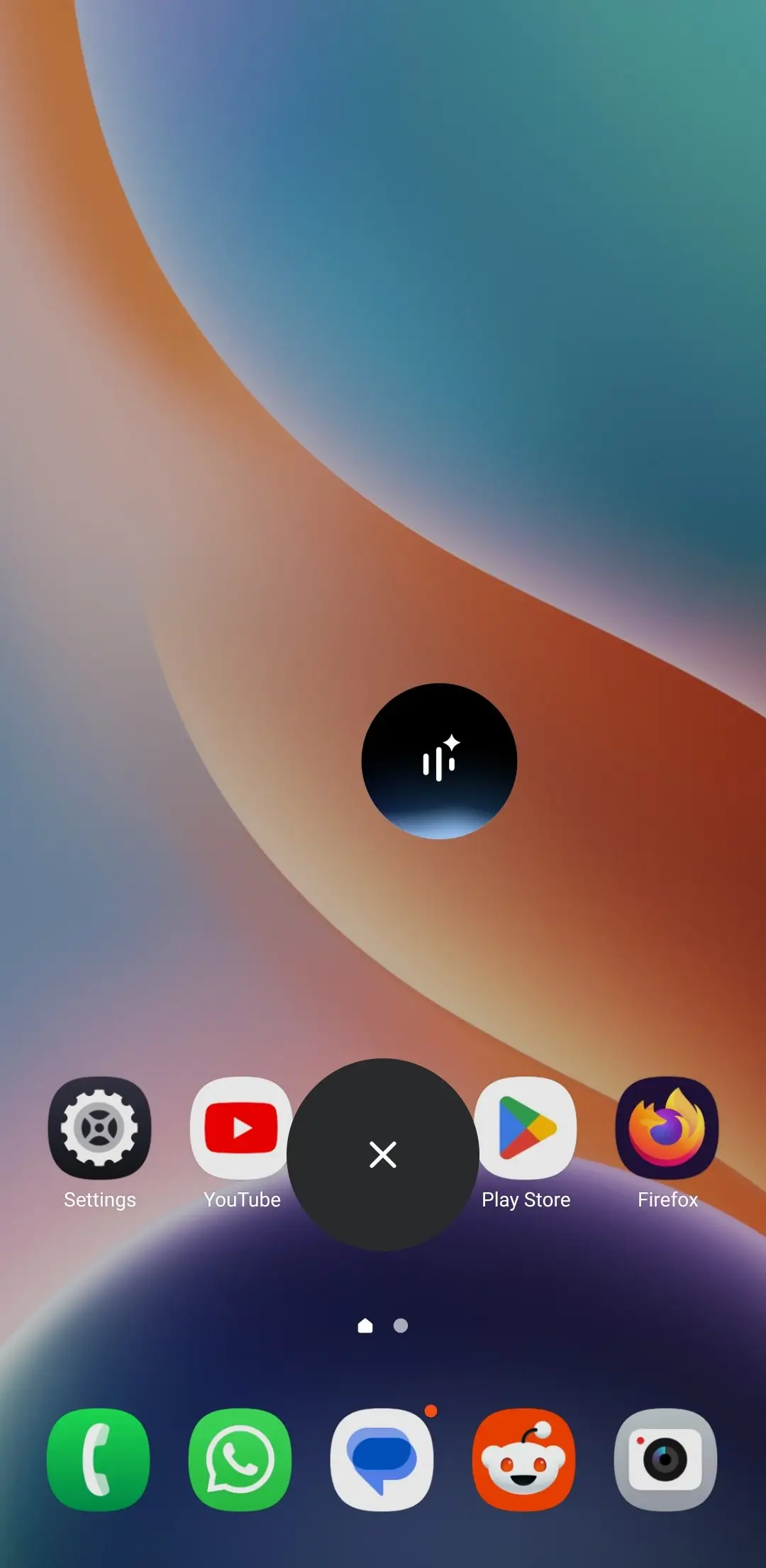 Gemini Live new floating UI Screenshot 2